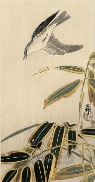 Japanese Painting - wheater and bamboo Ohara Koson Japanese